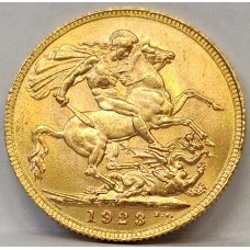 AUSTRALIA 1923 . ONE 1 SOVEREIGN . MELBOURNE . GOLD